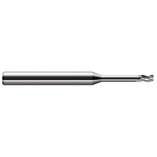 Miniature End Mill - 3 Flute - Corner Radius